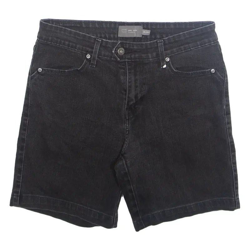 LEVI'S Womens Denim Shorts Black UK 8 W29