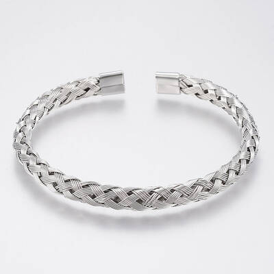 Tarnish Resistant 304 Stainless Steel Cuff Bangles Torque Bangles
