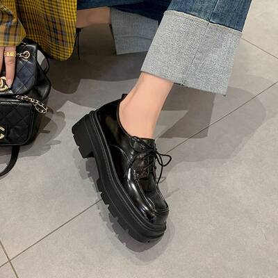 CHIKO Sarah marie Square Toe Block Heels Oxfords Shoes