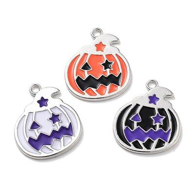 Halloween Theme Rack Plating Alloy Enamel Pendants