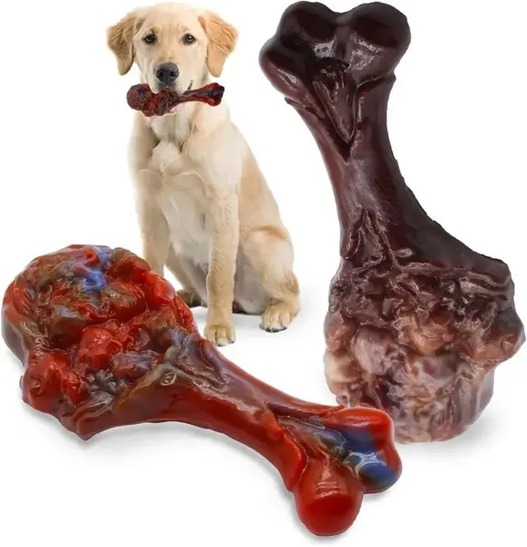 Tough  Toys, Toys for Aggressive Chewers Large Breed, Chew , Bone Toy Nylon  Almost Indestructible dog joy