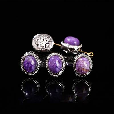 Natural Charoite Beads