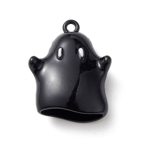 Halloween Spray Painted Alloy Pendants
