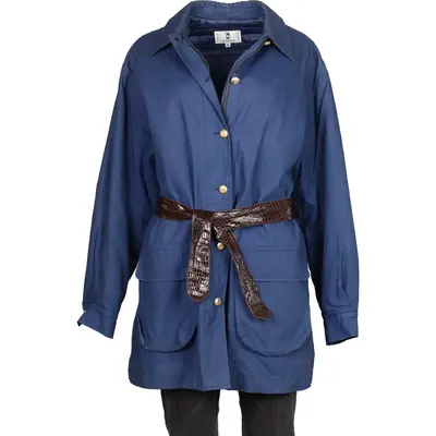 Oliver By Valentino Jacket - XL Blue Cotton Blend