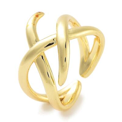 Snake Rack Plating Brass Open Cuff Rings