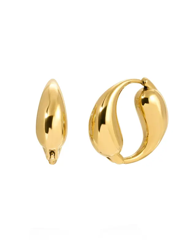 Twist Earrings | Metal Color: Gold