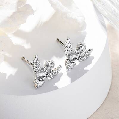 Brass Stud Earrings