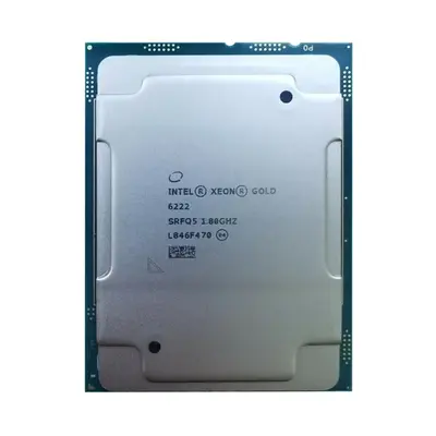 SRF8D Intel Xeon Gold 6222 20-Core 1.80GHz 27.5MB L3 Cache Socket LGA3647 Processor