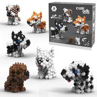 KADELE Cute Dog Building Blocks Animal Sets, Extremely Challenging STEM Building Blocks Decor for Adults Kids, Micro 3D Educa...