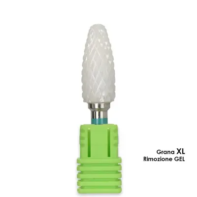 Melcap shark shape ceramic cutter tip xl grain for gel removal