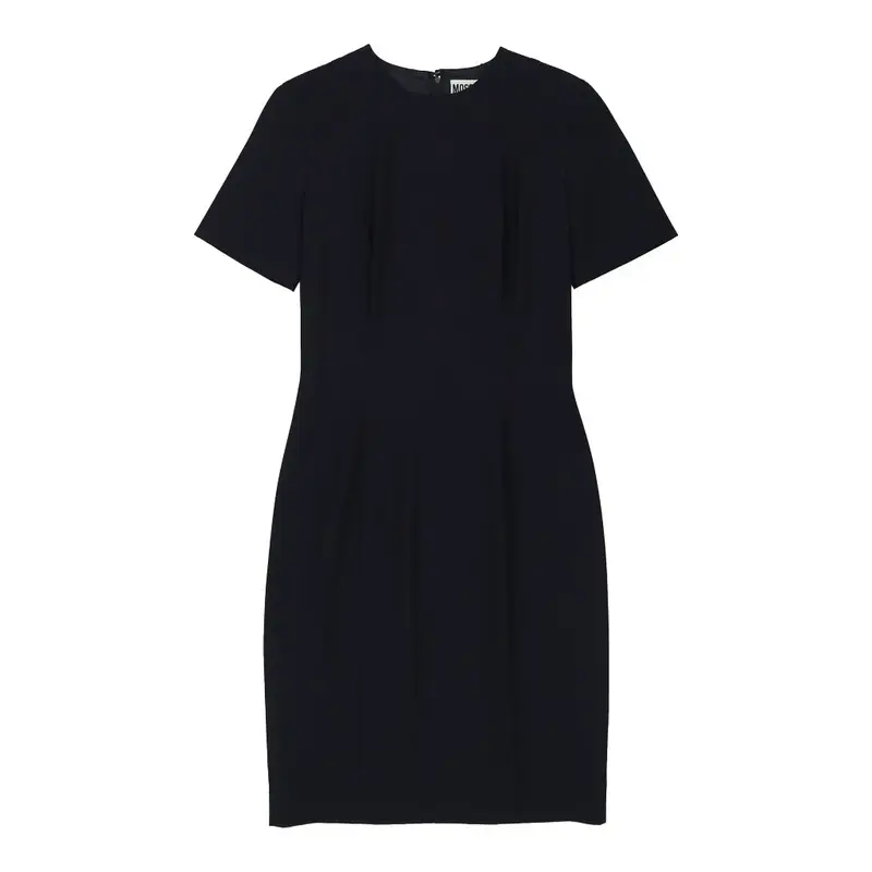 Moschino Midi Dress - Small Navy Wool | Size: small