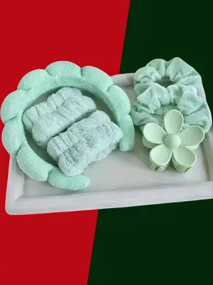 Cute Hair Accessories Sets, 6counts/set Hair Tie & Wristband & Hair Hoop & Hair Claw for Women & Girls, Summer Fashion Women ...