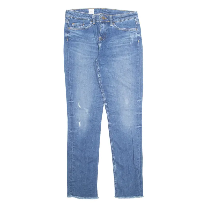 TOMMY HILFIGER Womens Jeans Blue Regular Tapered Stone Wash W27 L28