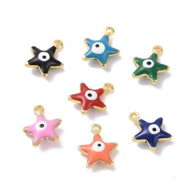 Brass Enamel Pendants