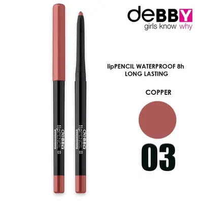 Debby Waterproof Lip Pencil 3 Copper