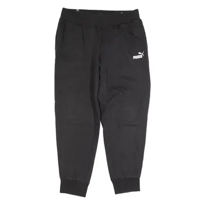 PUMA Mens Joggers Black Tapered M W32 L28