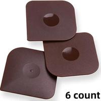 Dish Scraper Tool Set, 6 Counts Cast Iron Cleaning Scraper, Scouring Pad, Iron Pan Scraper Scrubber for Cleaning Grease, Home...