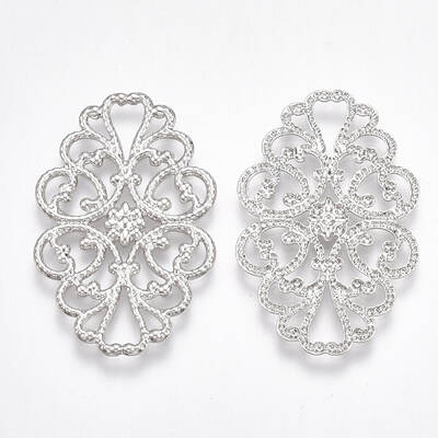 Brass Filigree Joiners Links