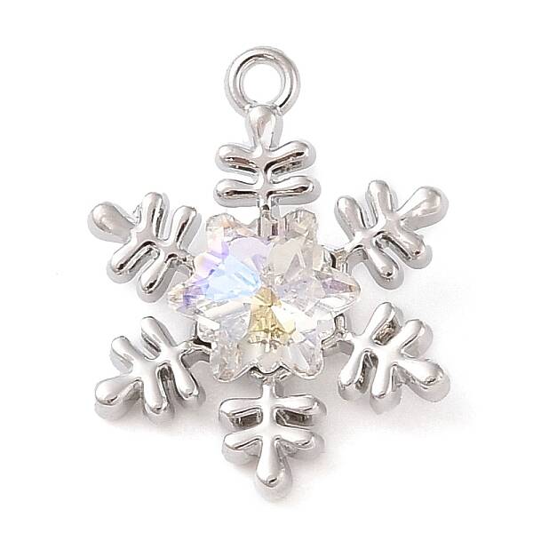 Alloy with Rhinestone Pendants