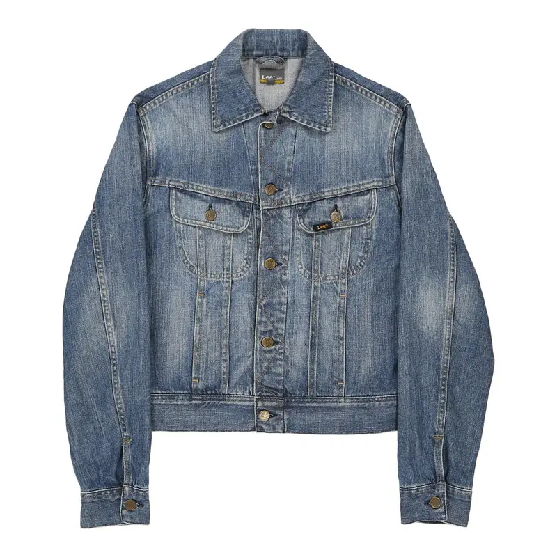 Age - 14 Years Lee Denim Jacket - Large Blue Cotton