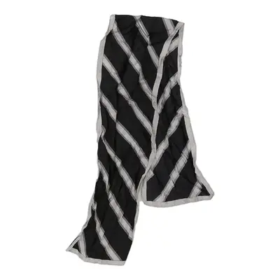 Unbranded Striped Scarf - No Size Black Polyester