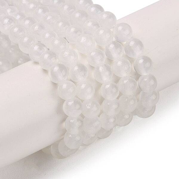 Natural Green Jade Beads Strands