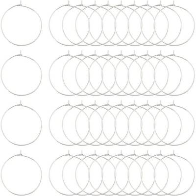 304 Stainless Steel Hoop Earrings Findings