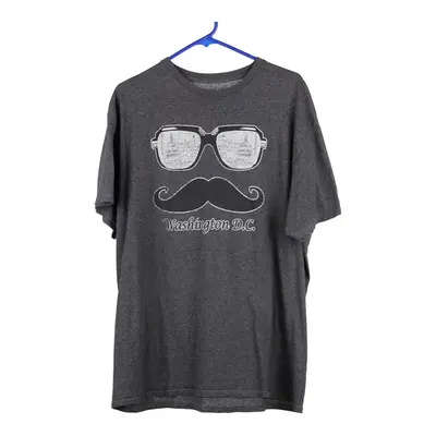 Washington D.C. Unbranded Graphic T-Shirt - Large Grey Cotton