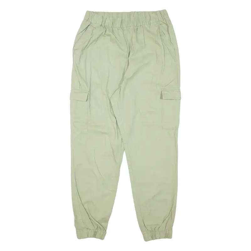 DIVIDED H&M Cargo Trousers Green Regular Tapered Womens W27 L28