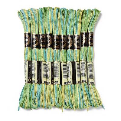 10 Skeins 6-Ply Polyester Embroidery Floss
