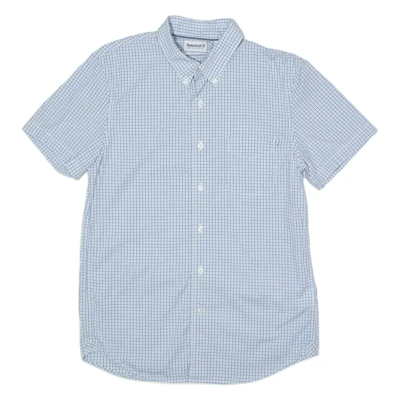 TIMBERLAND Slim Fit Mens Shirt Blue Check S