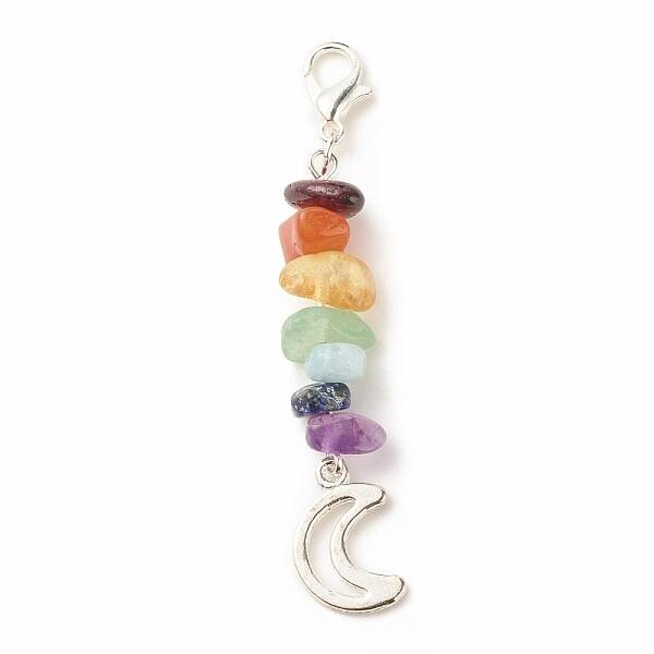 Chakra Theme Natural Gemstone Pendant Decorations
