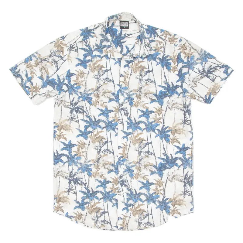 ACCANTO Mens Shirt Blue Floral S