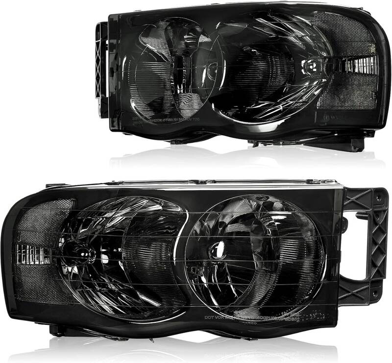 YITAMOTOR® Headlights Assembly Replacement Compatible with 2002 2003 2004 2005 Dodge Ram 1500 Pickup 03 04 05 Dodge Ram 2500...