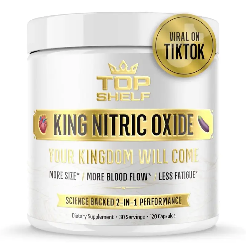 Nitric Oxide Supplement for Men 6 in 1, Alpha Blood Flow, Stamina Booster, Strength, Energy, Endurance | 120 capsules topshel...