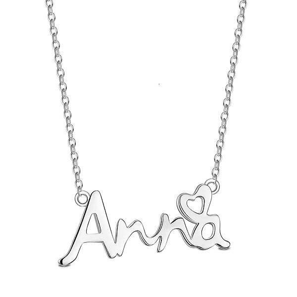 Rhodium Plated 925 Sterling Silver Pendant Necklaces