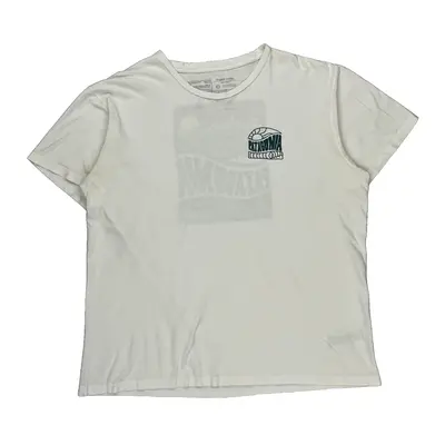 Slim Fit Patagonia Graphic T-Shirt - Large White Cotton