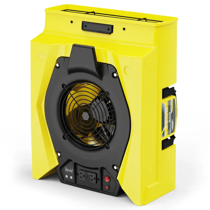 AlorAir Wholesale Pack Zeus 900 Air Mover for Water Damage Restoration - Yellow