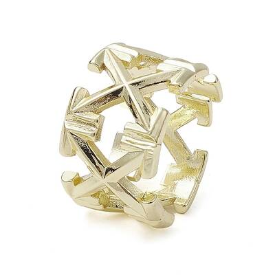 Rack Plating Brass Cuff Rings