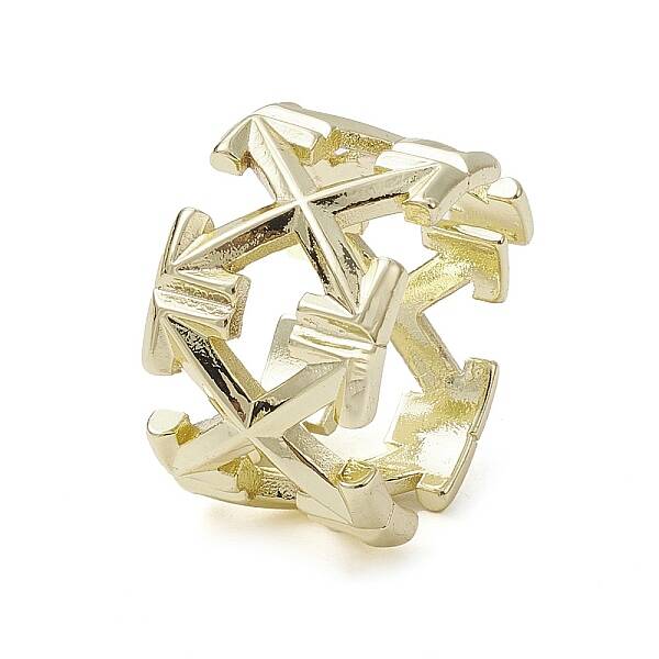Rack Plating Brass Cuff Rings