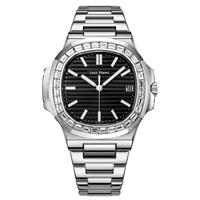 Louis Poetry Watch Nautilus Black Style Men's Fully Automatic Mechanical Watch Business Casual Waterproof Watch, High-end Bla...