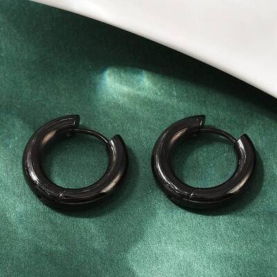 202 Stainless Steel Polishing Hoop Earrings