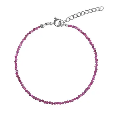 Again jewelry AJKNR008 Ruby Bead Bracelet