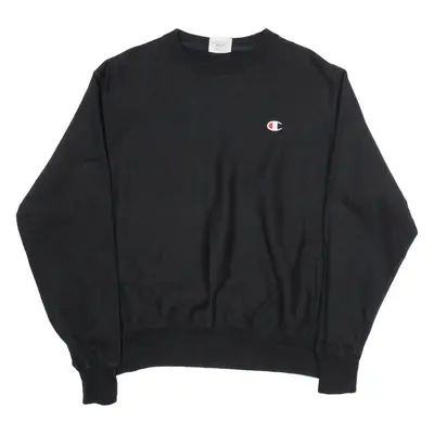 CHAMPION REVERSE WEAVE Womens Sweatshirt Black M