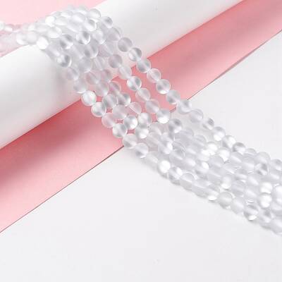 Synthetic Moonstone Beads Strands