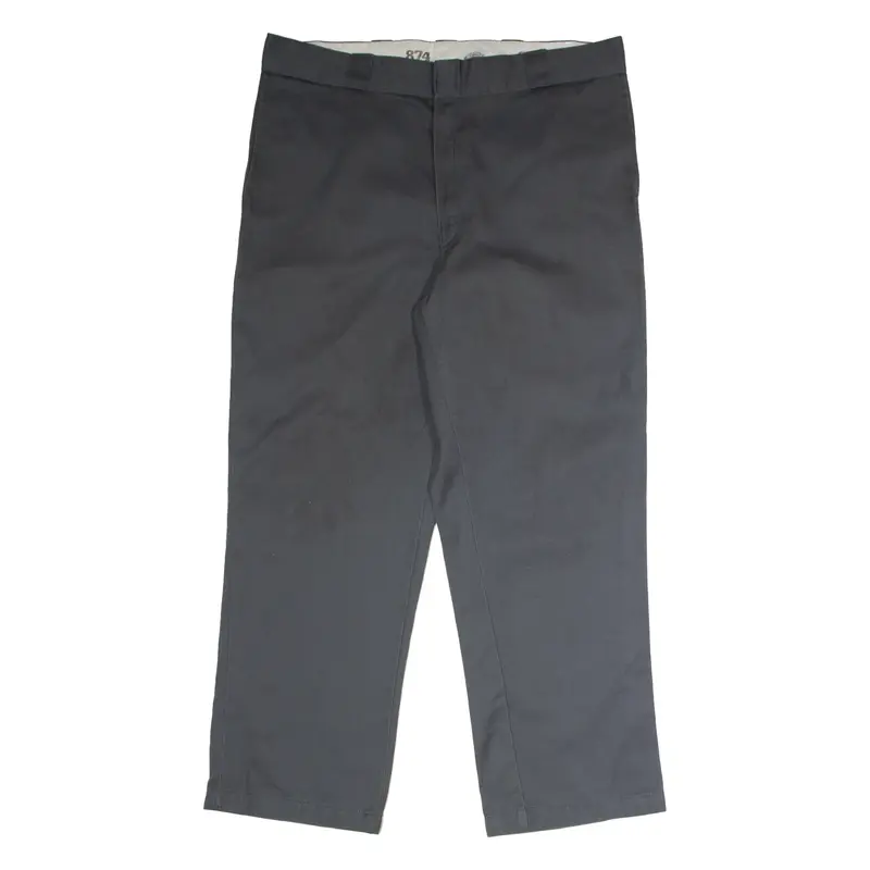 DICKIES 874 Workwear Mens Twill Trousers Grey Classic Straight W38 L29
