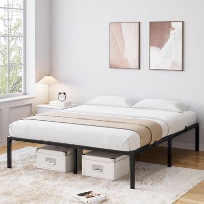 Garvee 16 Inch Queen Bed Frame No Box Spring Needed, Heavy Duty Metal Platform Bed Frame Queen Size for Bedroom Easy Assembly...