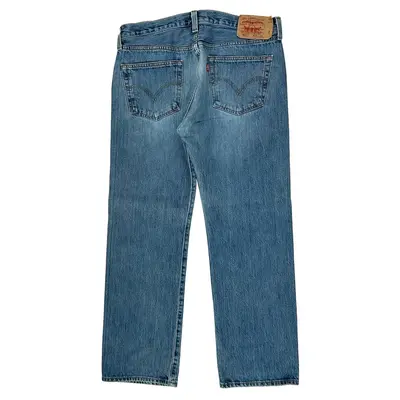 501 Levis Jeans - 35W 29L Blue Cotton