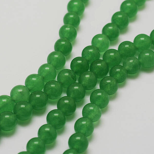 Natural White Jade Beads Strands