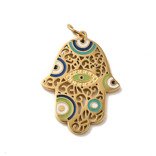 Ion Plating(IP) 304 Stainless Steel Enamel Pendants